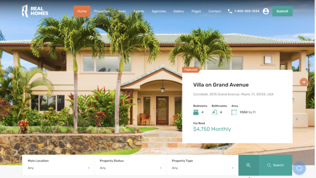 Real Estate agency website